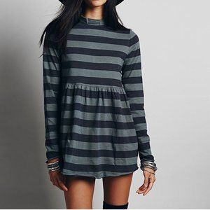 WE THE FREE  Mod About It Mock Turtleneck Striped Tunic